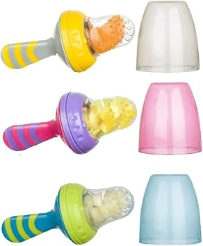 Bebedor 589 Silikon Meyve Ve Sebze Besleyici, Sar , 6+ Ay, 0.08 kg