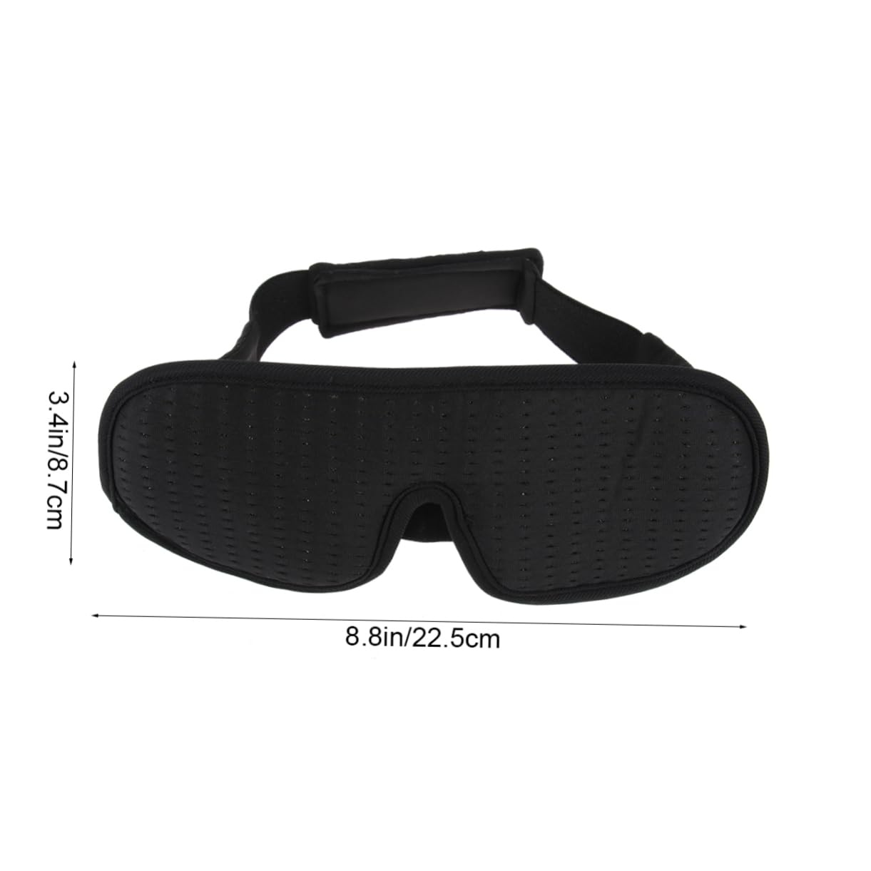 Ipetboom 1pc Breathable Eye Mask Facial Mask Nosewingless Eye Mask Protective Eye Mask Shading Eye Mask Relief Fatigue Eyepatch Black