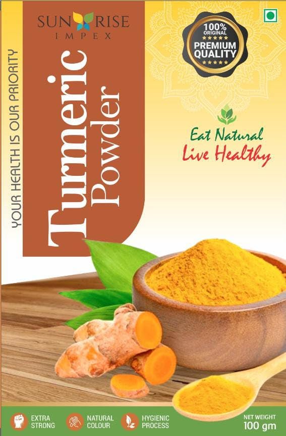 Image of SUNRISE Impex Haldi Powder 100g | Natural Turmeric Powder | Aromatic Indian Spice for Daily Cooking