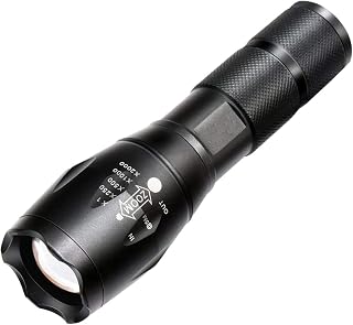 最長照射距離300M強力照射 防滴仕様 LED ズームライト DL-YU219 ブラック