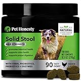 PetHonesty Solid Stool Max Strength Chews - Perfect Poop Every Day, Diarrhea & Bowel Support - Fiber
