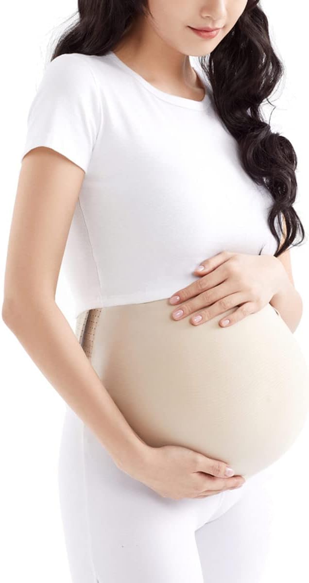 Fake Pregnancy Belly Fake Belly Bodysuit with Memory Foam Filling Costumes
