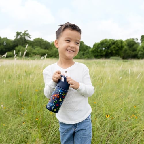 Simple Modern Kids Water Bottle with Straw Lid | 14oz Insulated Stainless Steel Kids Tumbler & Spill Proof Toddler Cup for School, Girls, Boys | Summit | Confetti — view 7