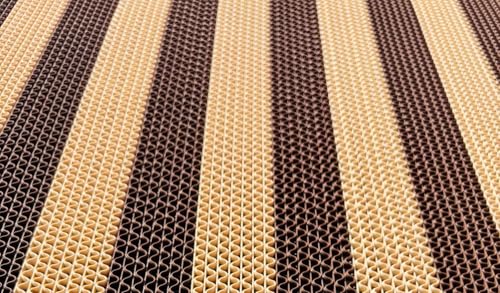Image of Double Colour Anti Skid & Multipurpose /Bathroom Mat /Shower Mat /Carpet /Rugs /Rainmat /Swimming Pool Mat|Waterproof Doormat for Indoor /Outdoor Home Office Entrance| (Beige-Brown, 2x16Ft)