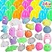 JOYIN 24 vorgefüllte Ostereier gefüllt mit glitzernden Mochi-Squishy-Spielzeugen für Kinder, Ostereiersuche, Füller für Osterkörbe, Ostereier als Gastgeschenke, Ostergeschenk für Klassenzimmer