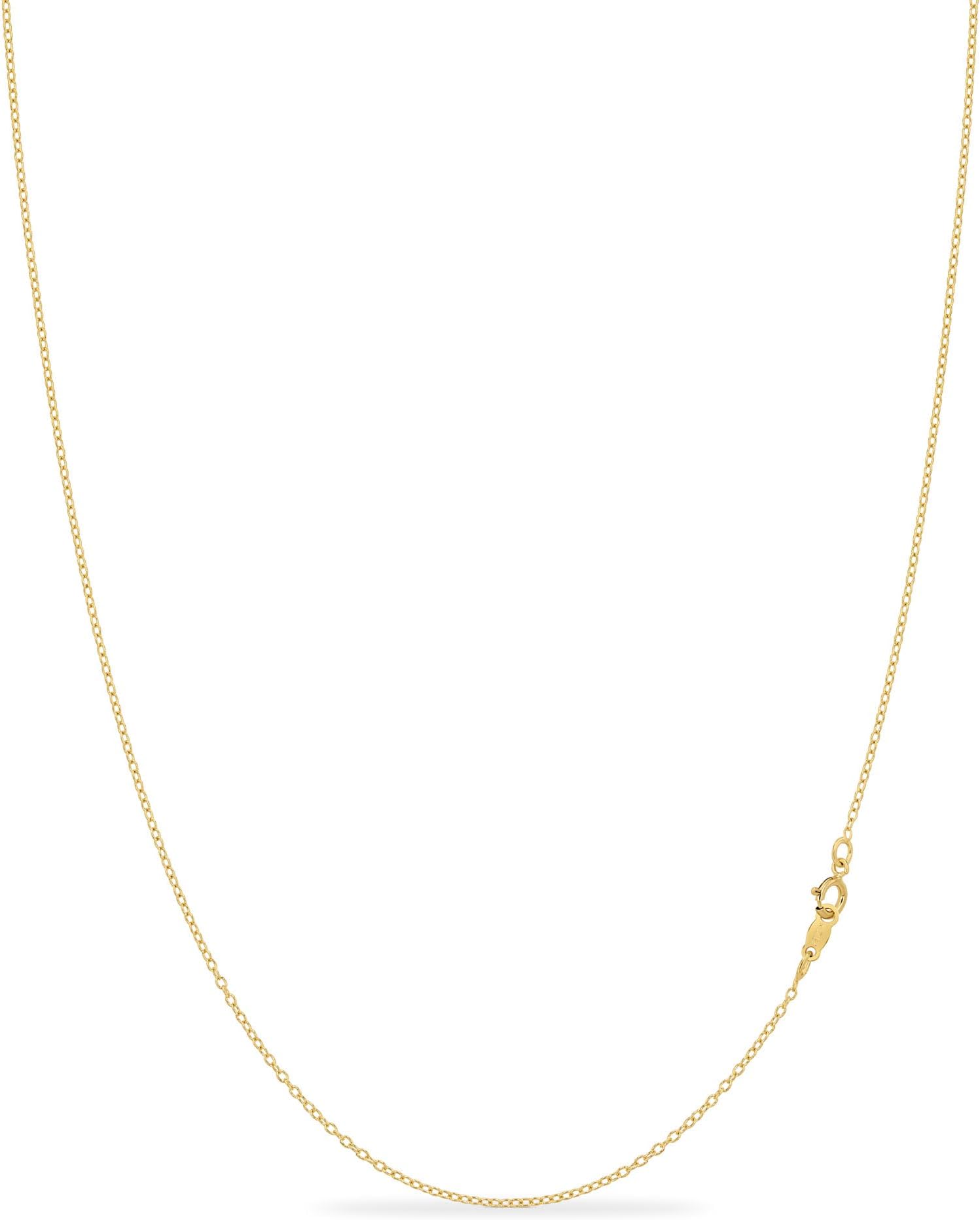 1mm 925 Sterling Silver Necklace for Women | 18k Gold, Rose Gold Necklaces for Women - Made In Italy Real Cable Chain Jewelry