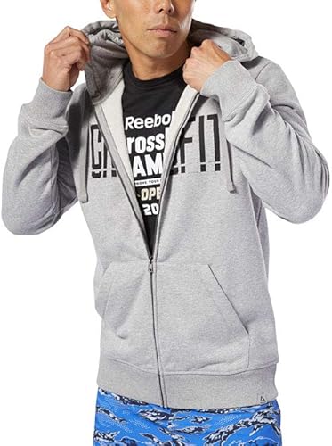 Miniatura 2 de Reebok Sudadera con capucha Crossfit con cremallera completa para hombre