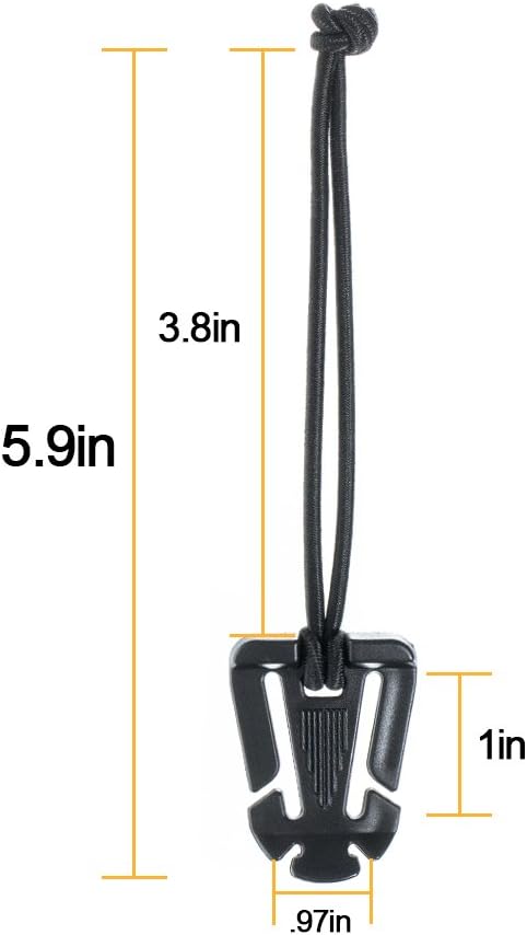 Paracord Planet Web Dominator Tactical Strap | Tactical Gear & Accessories | Bag and MOLLE Web Management Tool with Elastic Cord