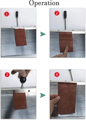 Miniatura 2 de CGOLDENWALL 12inches300mm Máquina plegable de cuero manual de acero inoxidable Linear Edge carpeta herramienta Edge-Bending Machine para carteras