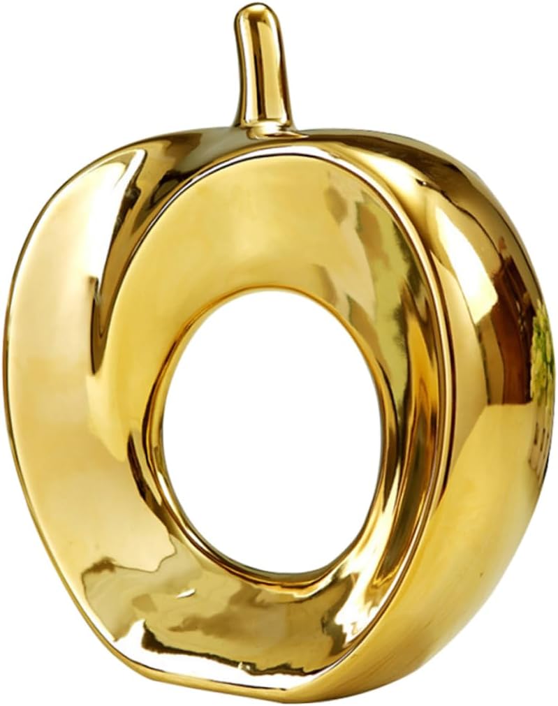 GARVALON Ceramic Apple Fruit Ornaments Home Decor Accents Porcelain Art for Living Room