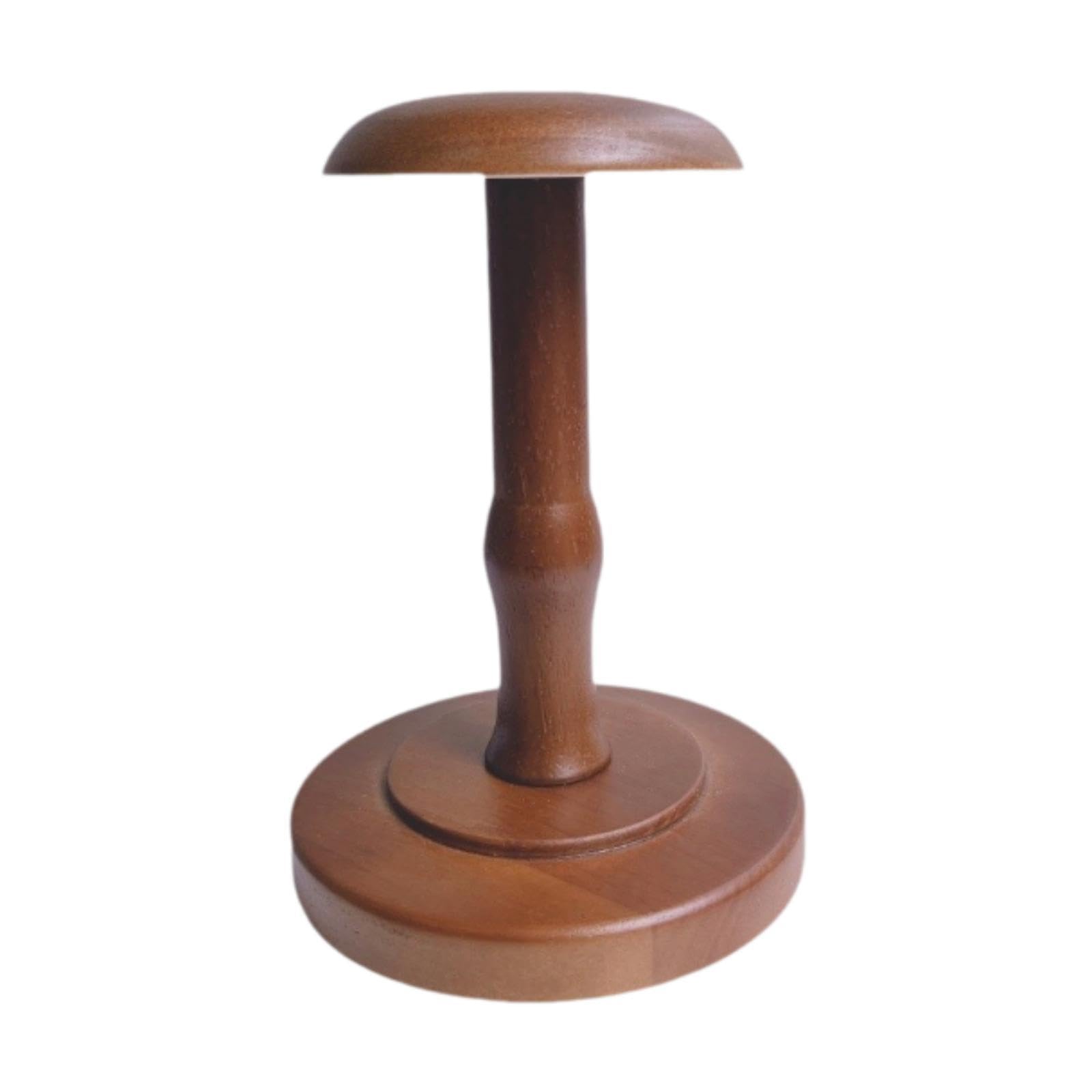 Support pour perruques et chapeaux en bois - Rack de rangement et présentoir stable de 23 cm