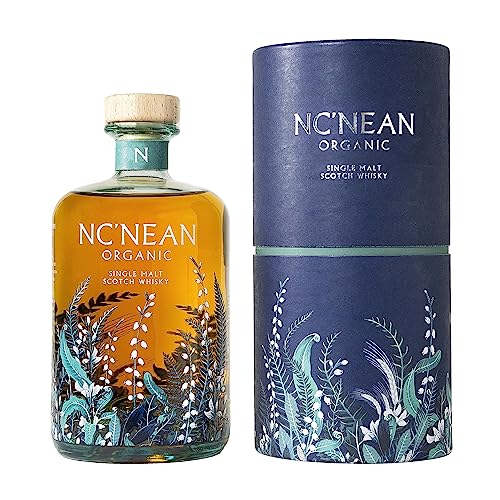 Nc'Nean | Organic Single Malt Whisky | Geschenkverpackung | 700 ml | 46% Vol. | Biozertifiziert & Nachhaltig | Zitrusfrüchte, Pfirsich & Gewürze