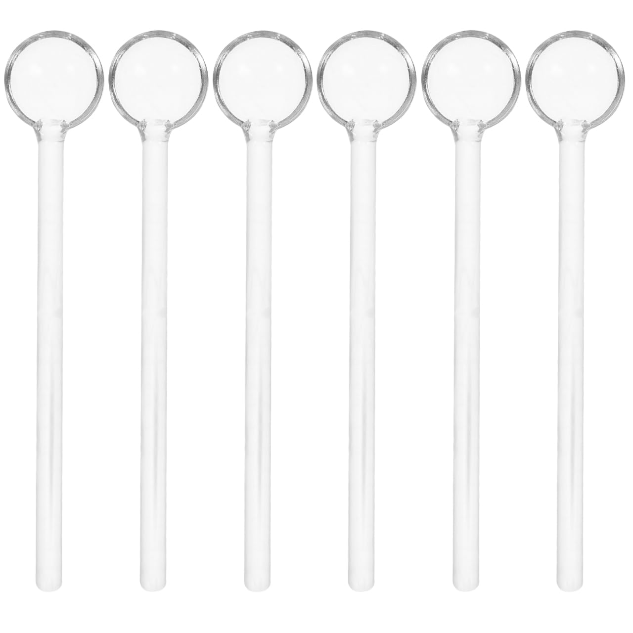 Glazen lepels - set van 6 - 14.8 cm