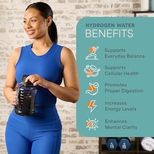 Lifepro HydroLife Hydrogen Water Bottle Generator – SPE/PEM Technology Portable Hydrogen Boosting Bottles for Daily Wellness, Hydration & Energy – Large Capacity, Glass & Polycarbonate Options - Image 5