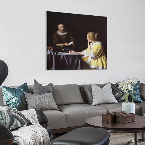 Toile Johannes Vermeer d'exception | Déco murale 60x60 cm
