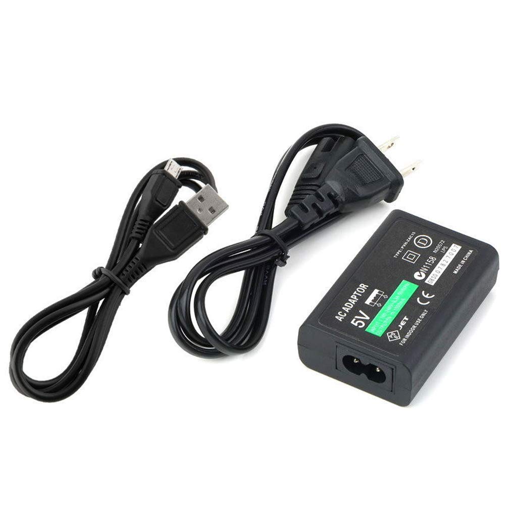 Wiresmith AC Power Adapter Charger and Data Sync Cable for Sony PS Vita Slim 2000 : Video Games