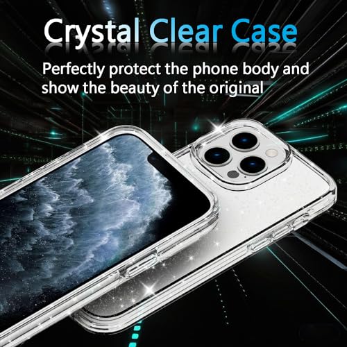 Coque iPhone 11 Pro incassable transparente paillettes évite les rayures - 3
