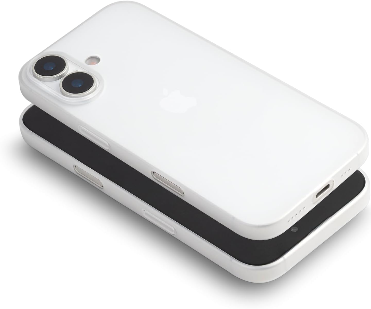 totallee Thin iPhone 17 Case Scarf, Thinnest Cover Ultra Slim Minimal - for Apple iPhone 17 (2025) (Frosted Clear)