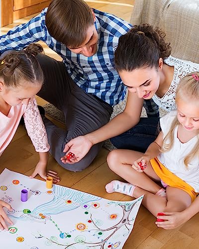 Bluemoona 10 Pcs 19Mm 6 Sided Dice D6 Rpg D&D Game Transparent Red + Bag Set #TOP4