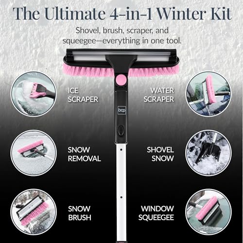 Best Choice 4-in-1 Snow Brush Shovel