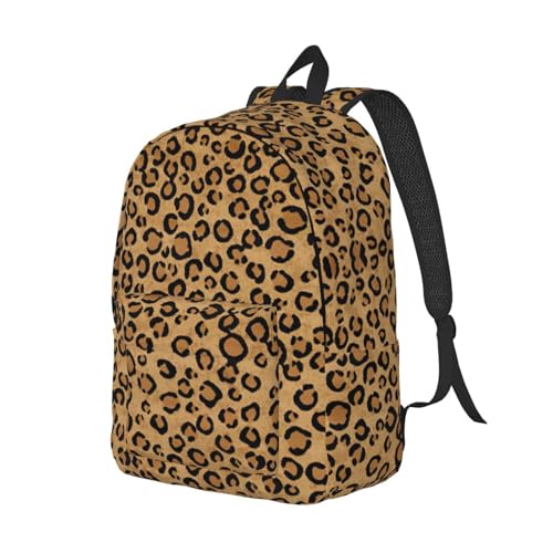 Sacs à dos décontractés en toile léopard avec finitions renforcées - 2