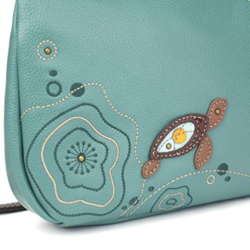 Chala Handbags Turtle Criss Cross Crossbody Handbag Purse4