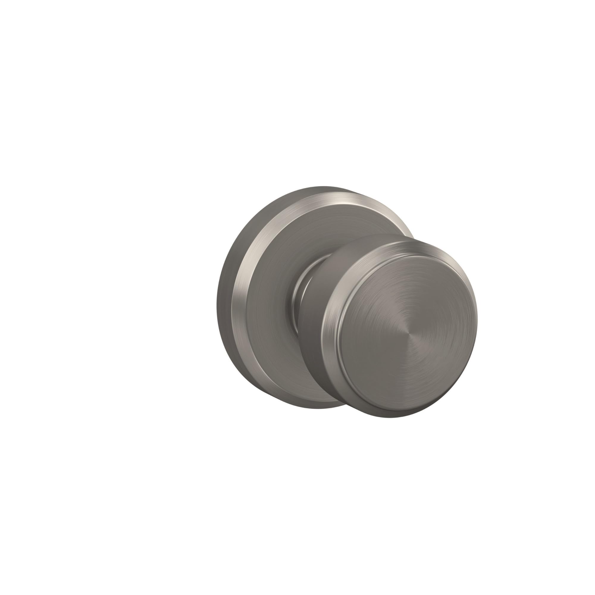 Schlage F170 BWE 619 GSN Bowery Kapı Topuzu Greyson Trim, Tek Taraflı Dönmeyen Kukla Kapı Kolu, Saten Nikel