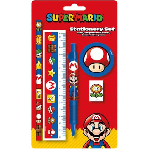 Pyramid Super Mario Essential Stationery Set di 5 pezzi