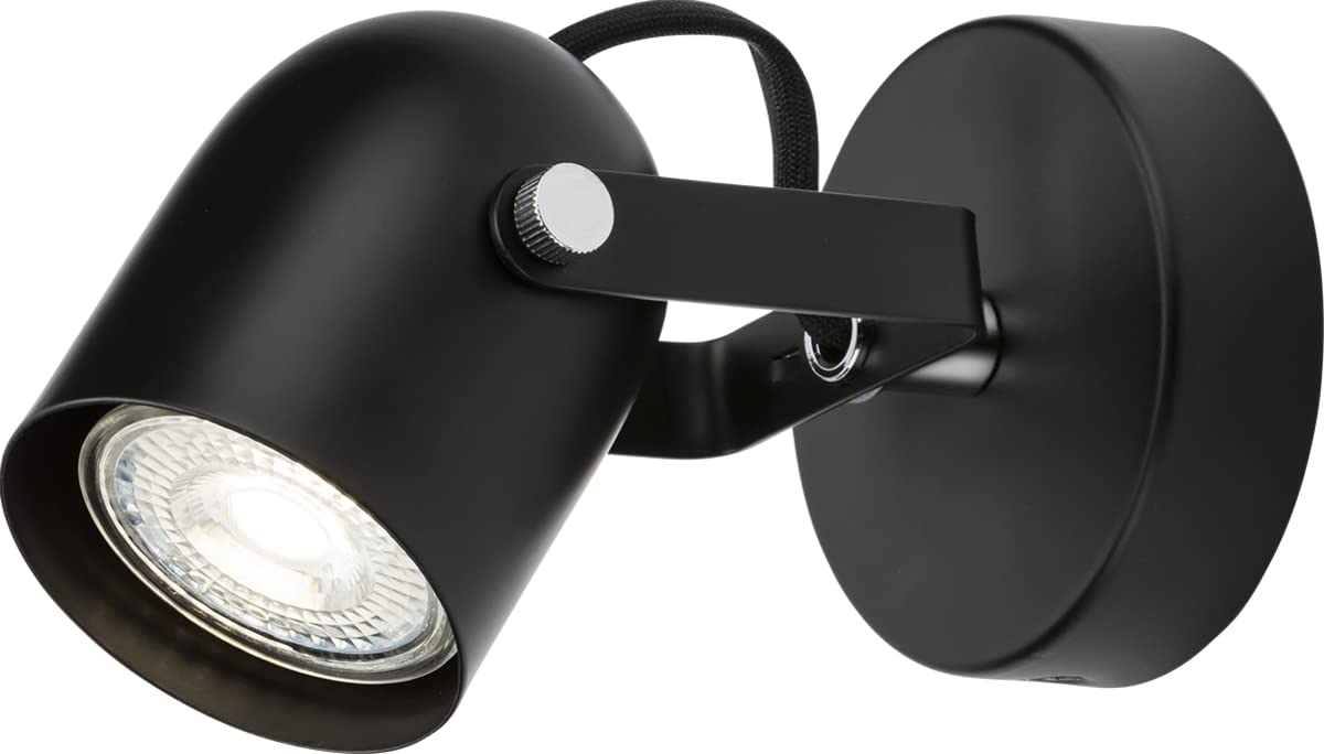 Knightsbridge Black 230V Gu10 Single Spotlight - Matt