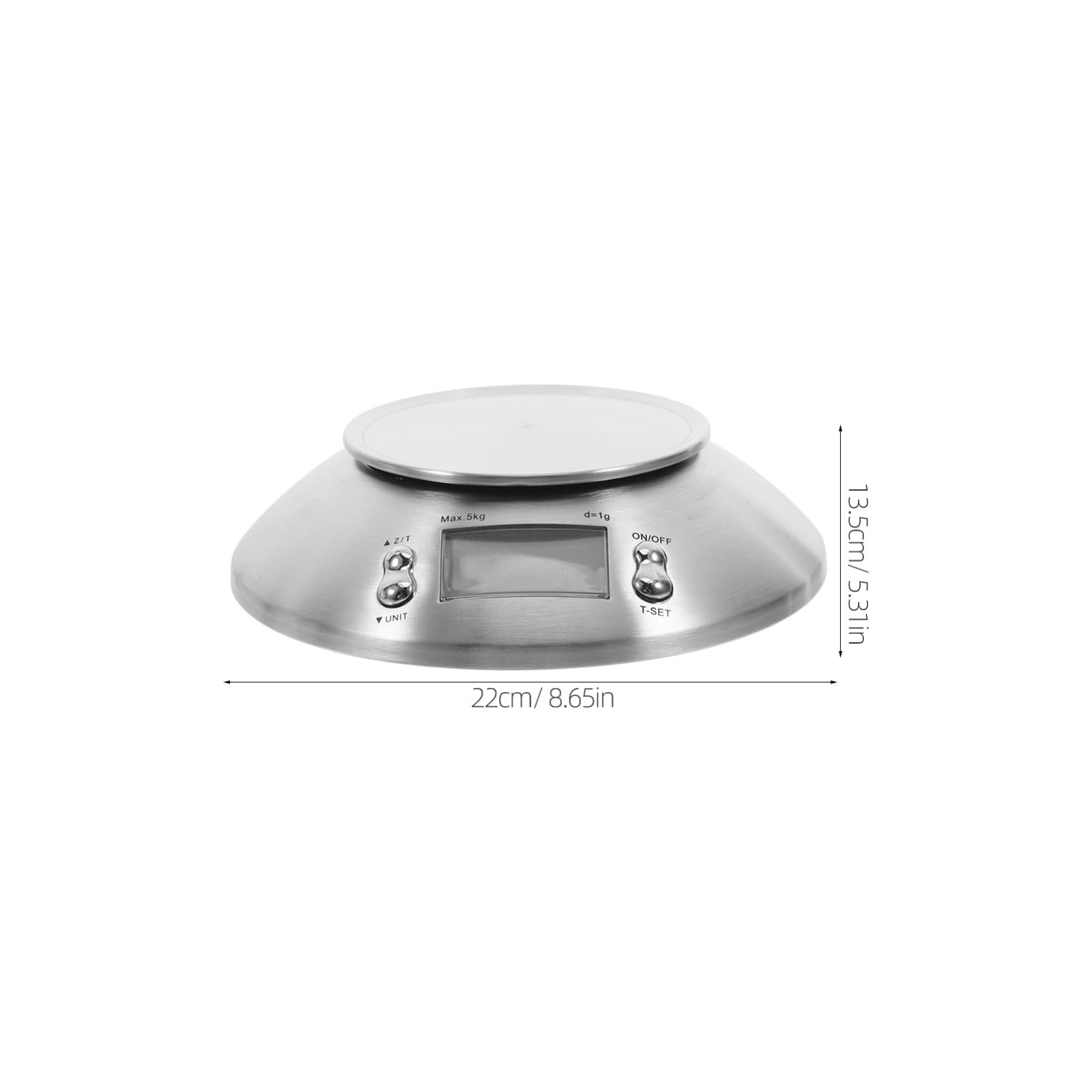 Zerodeko 1 Juego Báscula de Cocina Digital Inoxidable de Precisa Diseño Alta Capacidad para Ingredientes para Uso Doméstico y Profesional