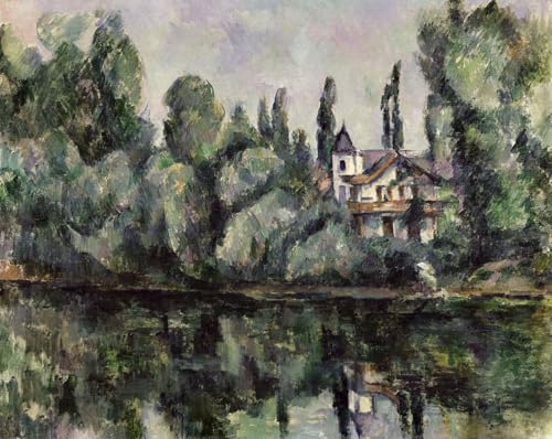 Graffiti Art Mural les Bords de Marne de Paul Cézanne Peinture Poster Moderne 60x90cm