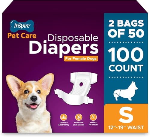 Image of Inspire Pet Care Dog Diapers Female Dogs | Bulk Value Doggie Incontinence