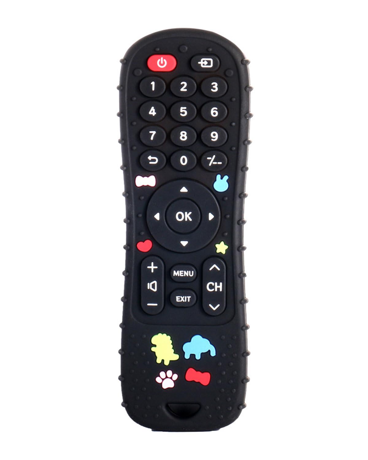 Orzbow Anneau Dentition Bebe Silicone,2 Pièces Telecommande Jouet Dentition Bebe Avec Attache Sucette Et Boutons Pussible Ensemble Anneau De Dentition Doux Sans Bpa Pour 0 12 Mois Bebes Ng