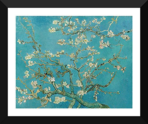 Image of Tallenge Almond Blossoms Top 10 Vincent Van Gogh Framed Small Poster (Paper; 12 x 17 inches)
