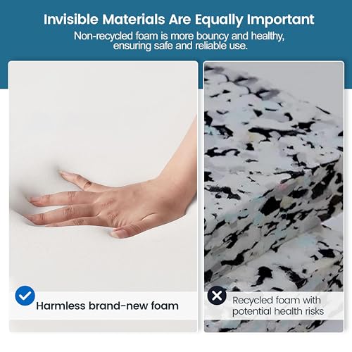 Sedia Ufficio Ergonomica con Braccioli Poggiatesta Regolabile Schienale Alto Funzione Dondolo Poltrona Scrivania Girevole in Rete Traspirante con Supporto Lombare Nera/Grigia - Sedia gaming - Immagine 5