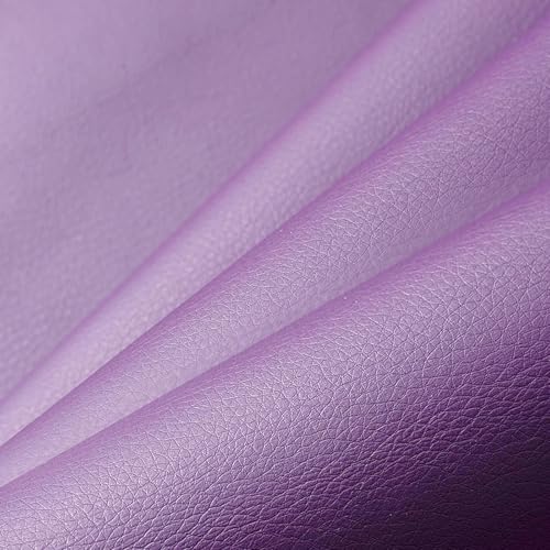Polipiel Adhesivo, 60 x 137cm Parche Cuero, Parches para Polipiel, Polipiel Adhesiva, Polipiel Adhesiva Piel, Cuero Adhesivo Parches para Sofá, PU Muebles, Asiento de Coche, Muebles (Morado Claro)