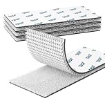 Emitever Picture Hanging Strips - 4 Pairs 50mm x 100mm Heavy Duty Double Sided Sticky Tape, No Damage Self Adhesive Strips, Hook and Loop Strong Mounting Tape, White