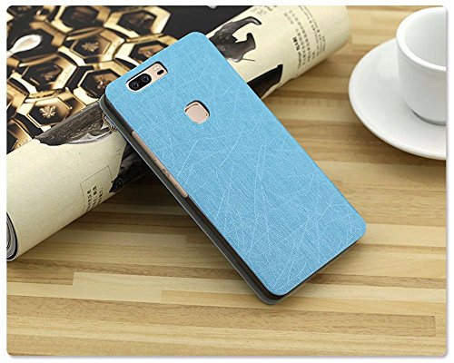 Image of Heartly Premium Luxury PU Leather Flip Stand Back Case Cover for Huawei Honor V8 - Blue