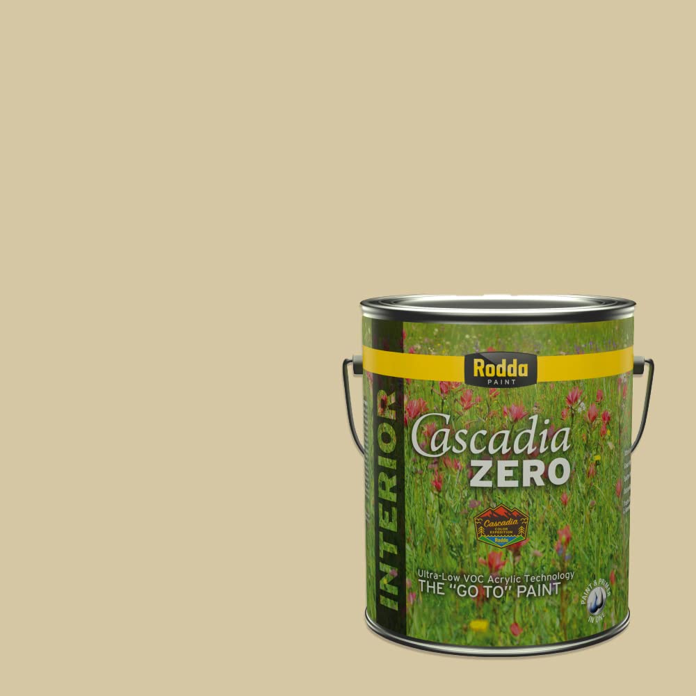 Rodda Paint CASCADIA ZERO Interior Satin Paint & Primer in One, Golden Lake