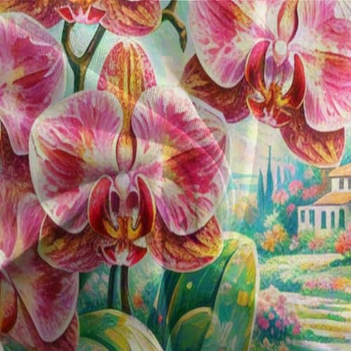 Housse de Couette Fermeture Éclair Cachée Orchidée Lit Enfant 135x200