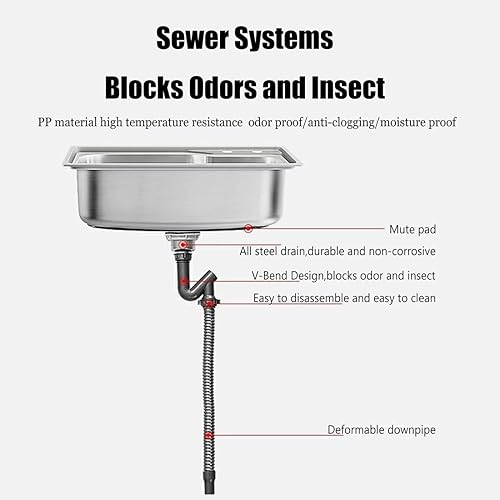 Miniatura 3 de Fregadero de jardín al aire libre, canal único, pequeño fregadero de acero inoxidable para lavado de cocina comercial con estante de almacenamiento