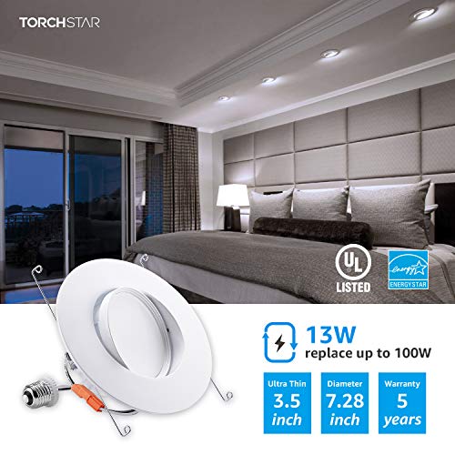 10W-Dimmable-Recessed-Light-High-CRI90-34-Gimbal-LED-Lighting-3000K-Warm-Light-5000K-Daylight-Set-of-4