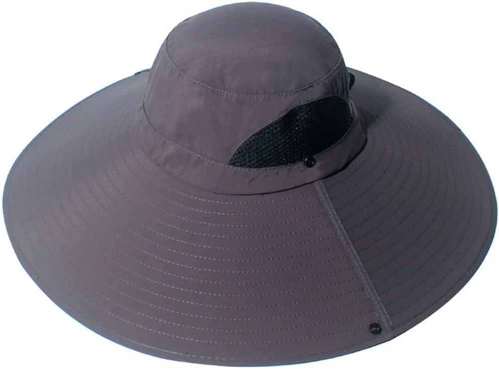 HBJWOV Hat Men's Big Brim Sun Hat Sun Hat Fishing Hat Fishing Hat Sun Hat Outdoor Riding Mountaineering(D)