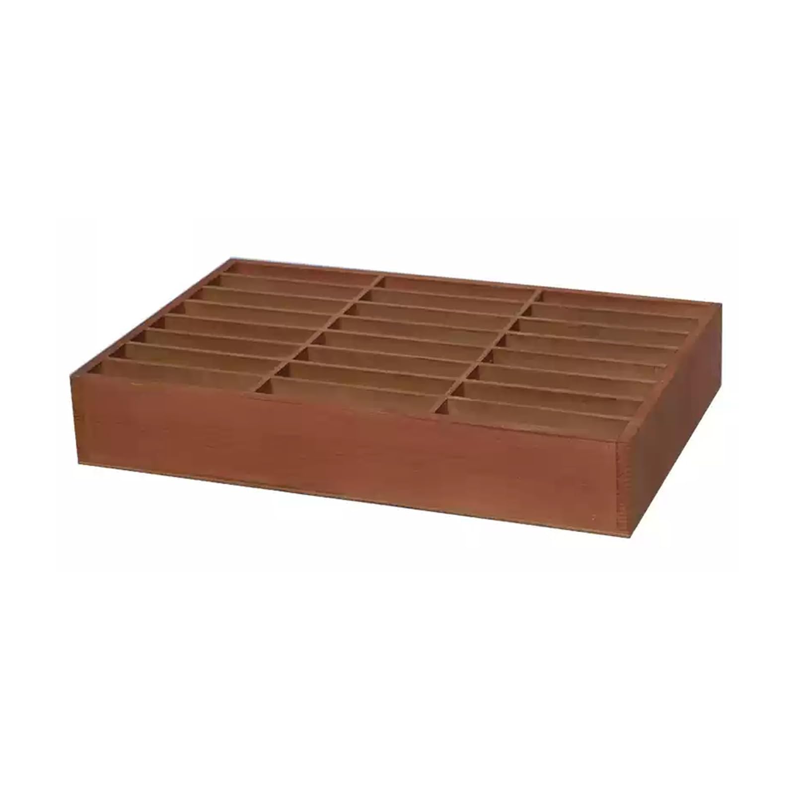 UGTFFT Mobile Phone Storage Box Wooden Desktop Storage Rack Mobile Phone Bracket Box,Solid Wood Structure Sturdy and Durable Easy to Move,Suitable for School Office Training Institutions(24 grids)