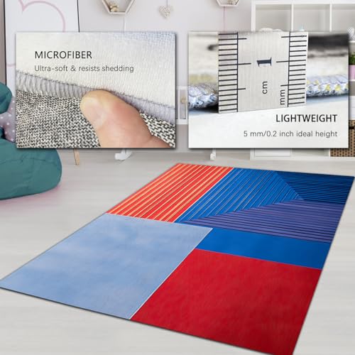 Tapis Noël vert foncé antidérapant rectangulaire 140x200cm pour salon - 6