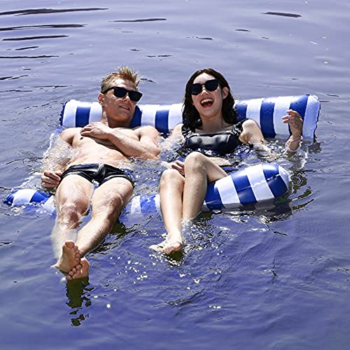 Fdrirect Dobro Piscina Flutuante Hammock Cadeira Flutuante Piscina de Água Piscina Inflável Flutuado