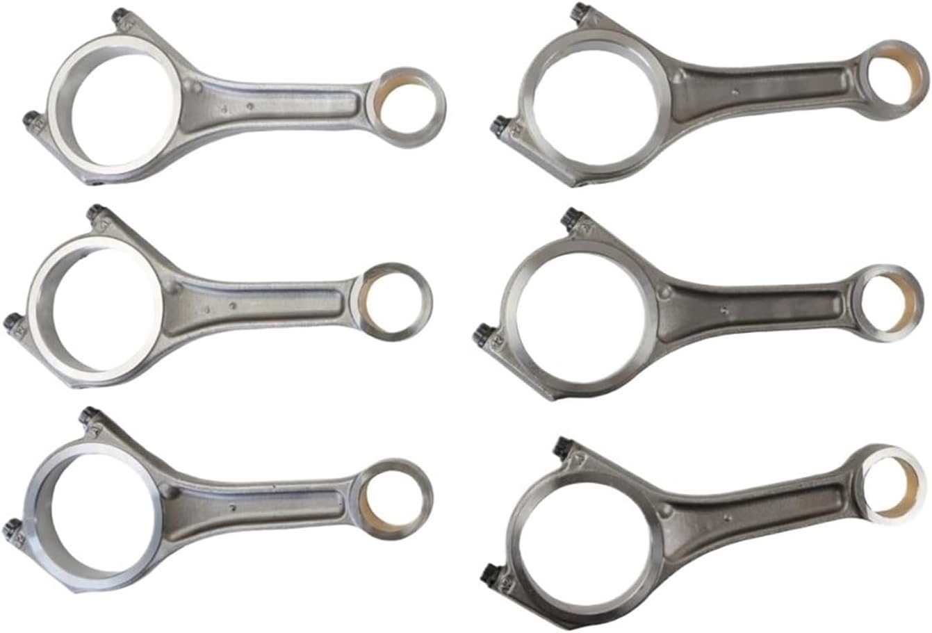 6pcs Engine Engine Connecting Rod DA6626 LR051508 Compatible with Land Rover Range Rover 3.0 Compatible with Jaguar 306DT Car Accessories Parts Replacement Connecting Rods