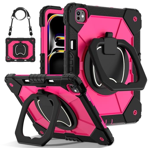 Étui iPad Pro 13 M5 M4 A3360 coque de protection robuste antichoc avec béquille