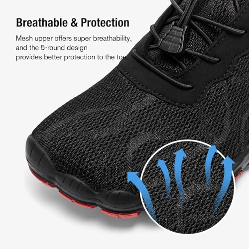 Image of hiitave Men Barefoot Water Shoes Beach Aqua Socks Quick Dry for Outdoor Sport Hiking Swiming Surfing