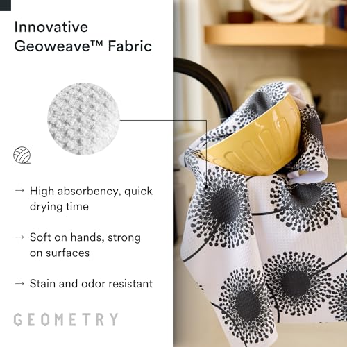 GEOMETRY Kitchen Tea Towels - Quick Dry Microfiber Dish Towels for Kitchen Linen Breeze, 18" x 30" 2 Pack - image 4